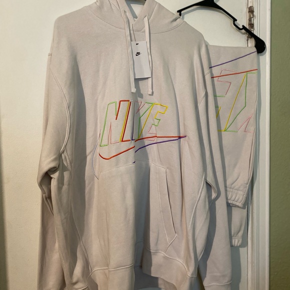 Nike Men's Multicolor Logo Hoodie and pants set